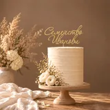 Топер за сватба Ария - персонализирано име – снимка 3